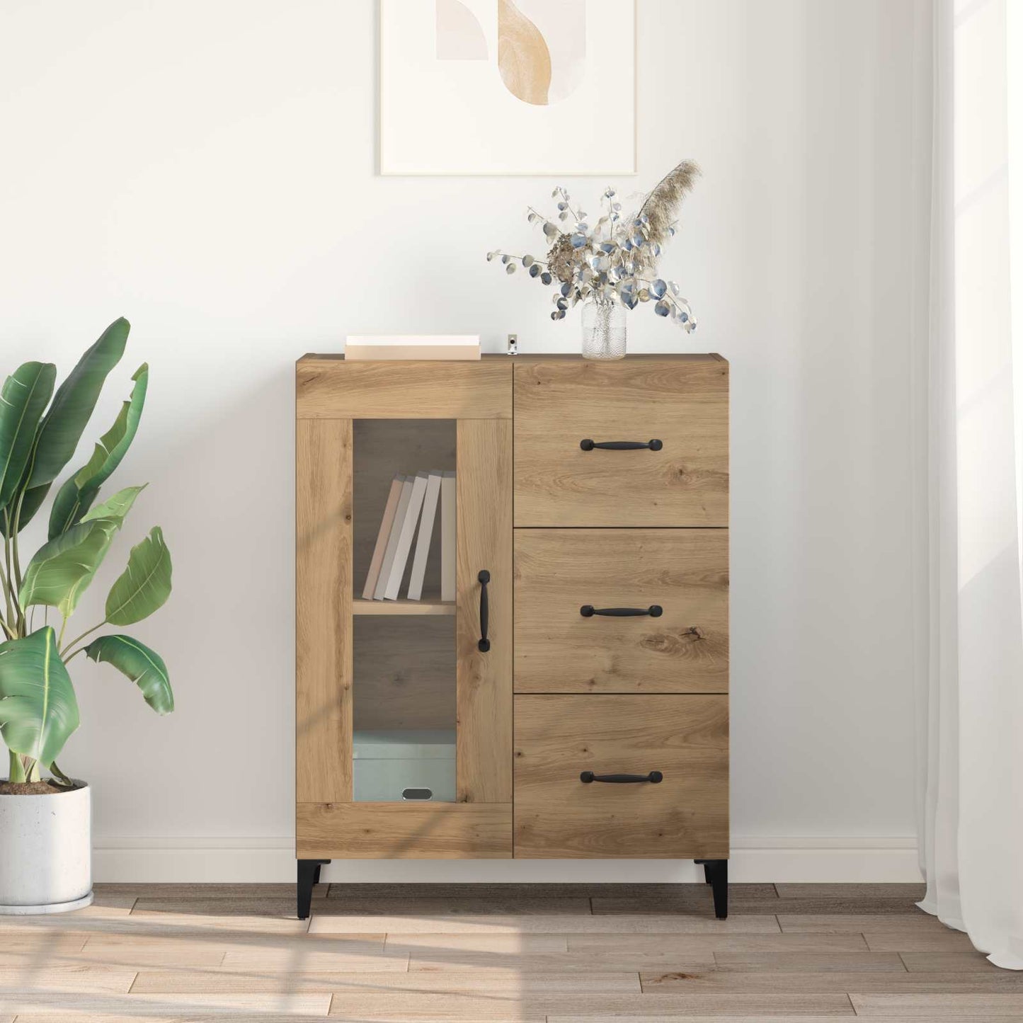 Sideboard with Drawer Artisan Oak 69.5 x 34 x 90 cm
