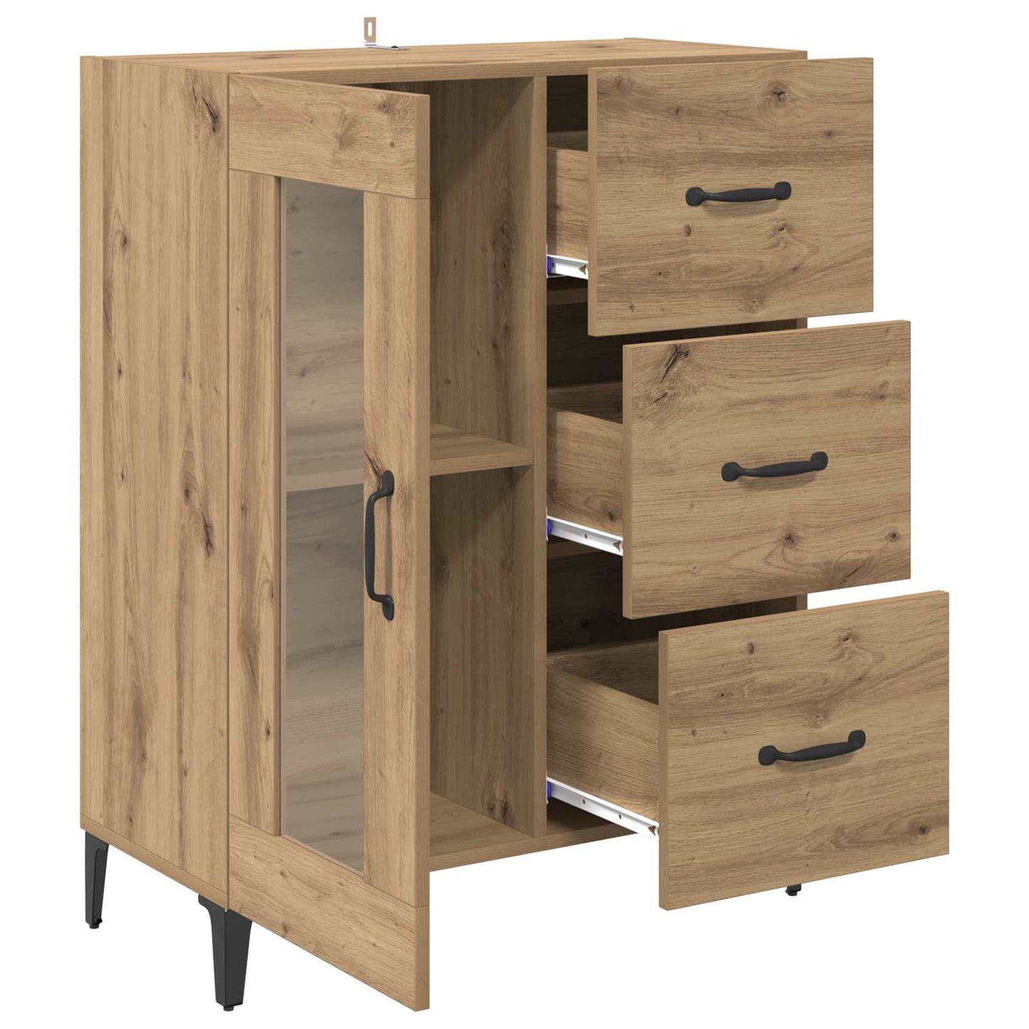 Sideboard with Drawer Artisan Oak 69.5 x 34 x 90 cm