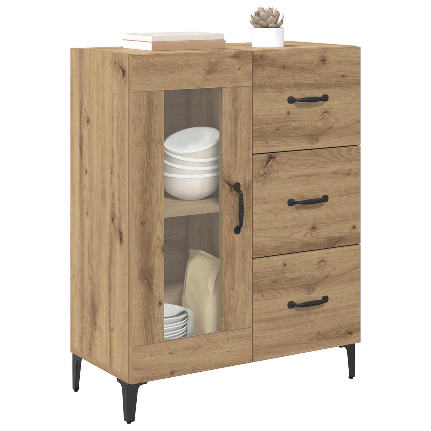 Sideboard with Drawer Artisan Oak 69.5 x 34 x 90 cm