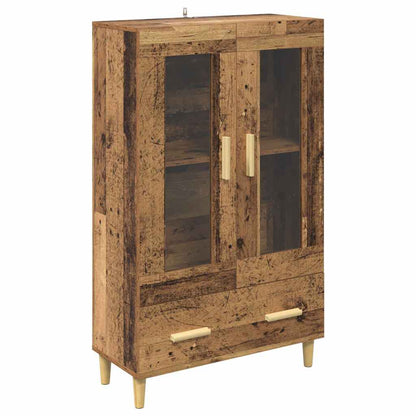 Highboard with Drawer Old Wood 70 x 31 x 115 cm Engineered Wood