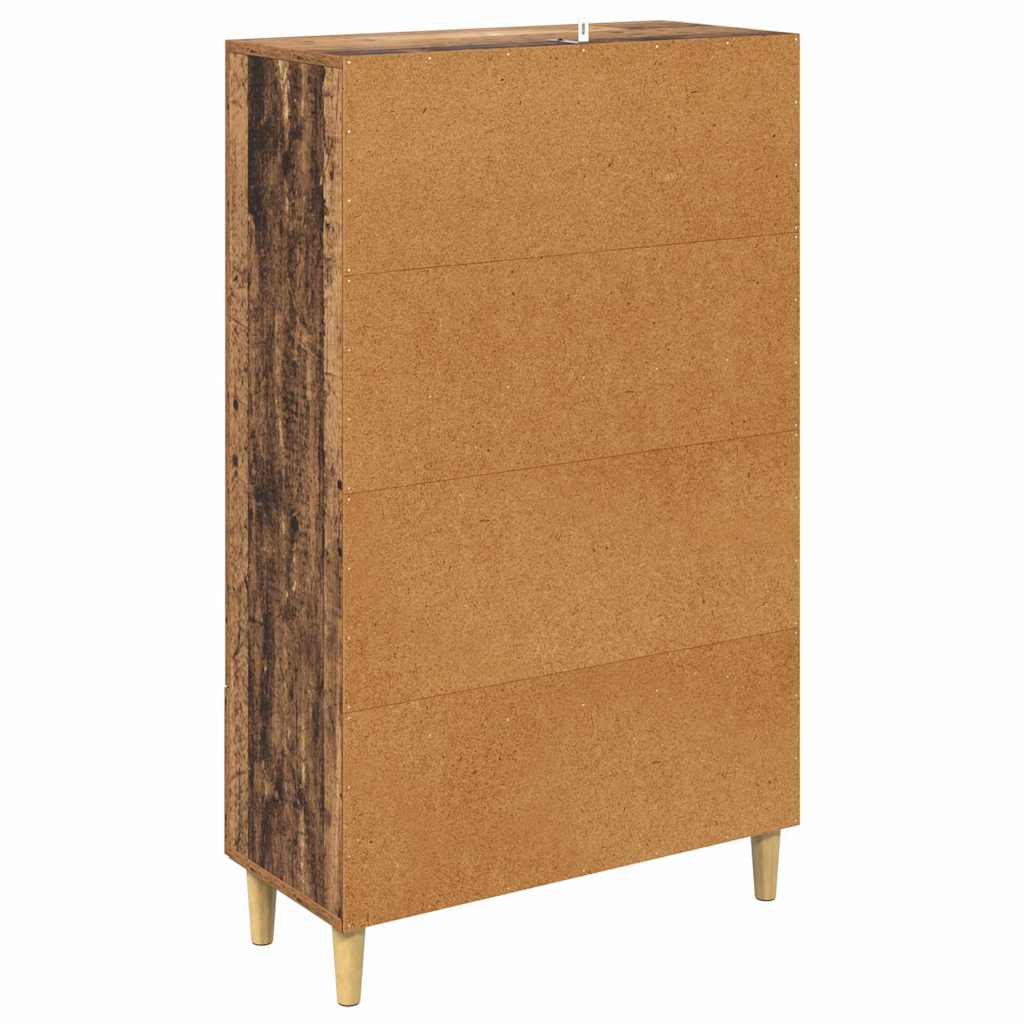 Highboard with Drawer Old Wood 70 x 31 x 115 cm Engineered Wood
