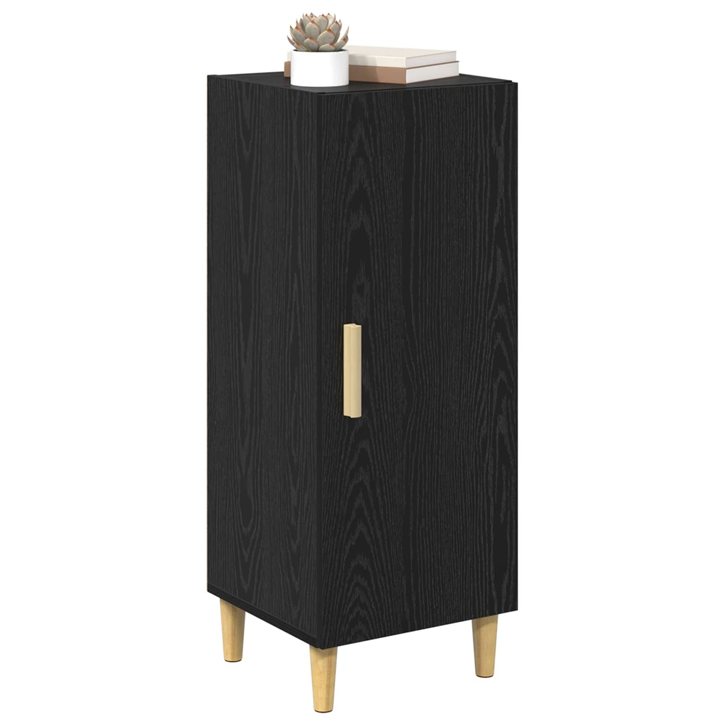 Sideboard Black Oak 34.5 x 34 x 90 cm Engineered Wood