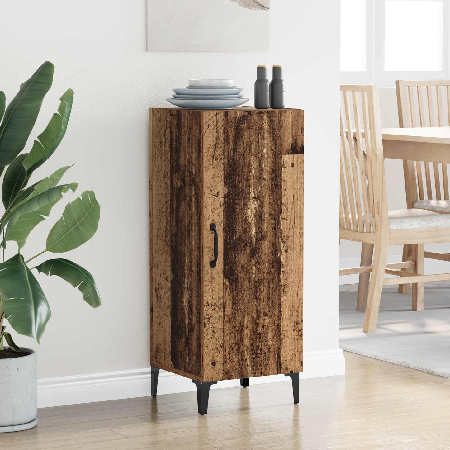 Sideboard Old Wood 34.5 x 34 x 90 cm Engineered Wood