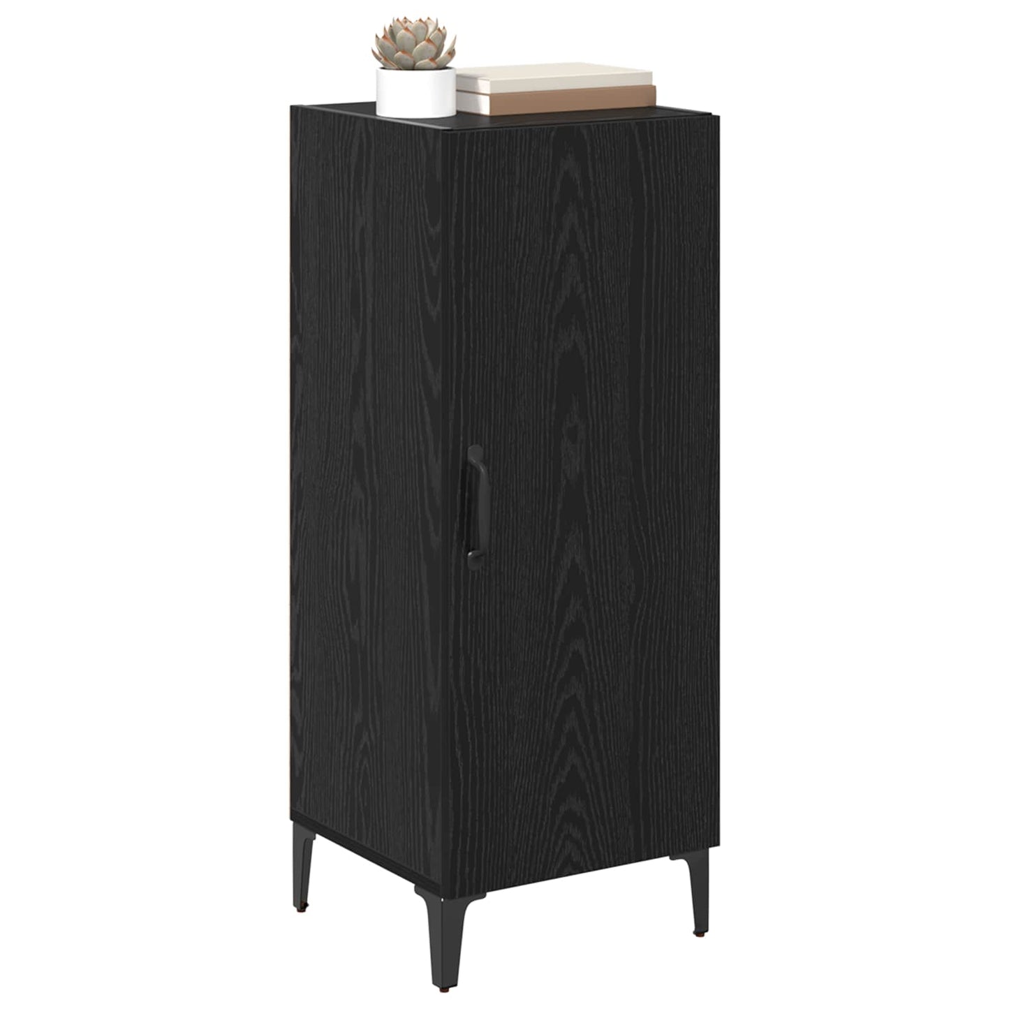 Sideboard Black Oak 34.5 x 34 x 90 cm Engineered Wood