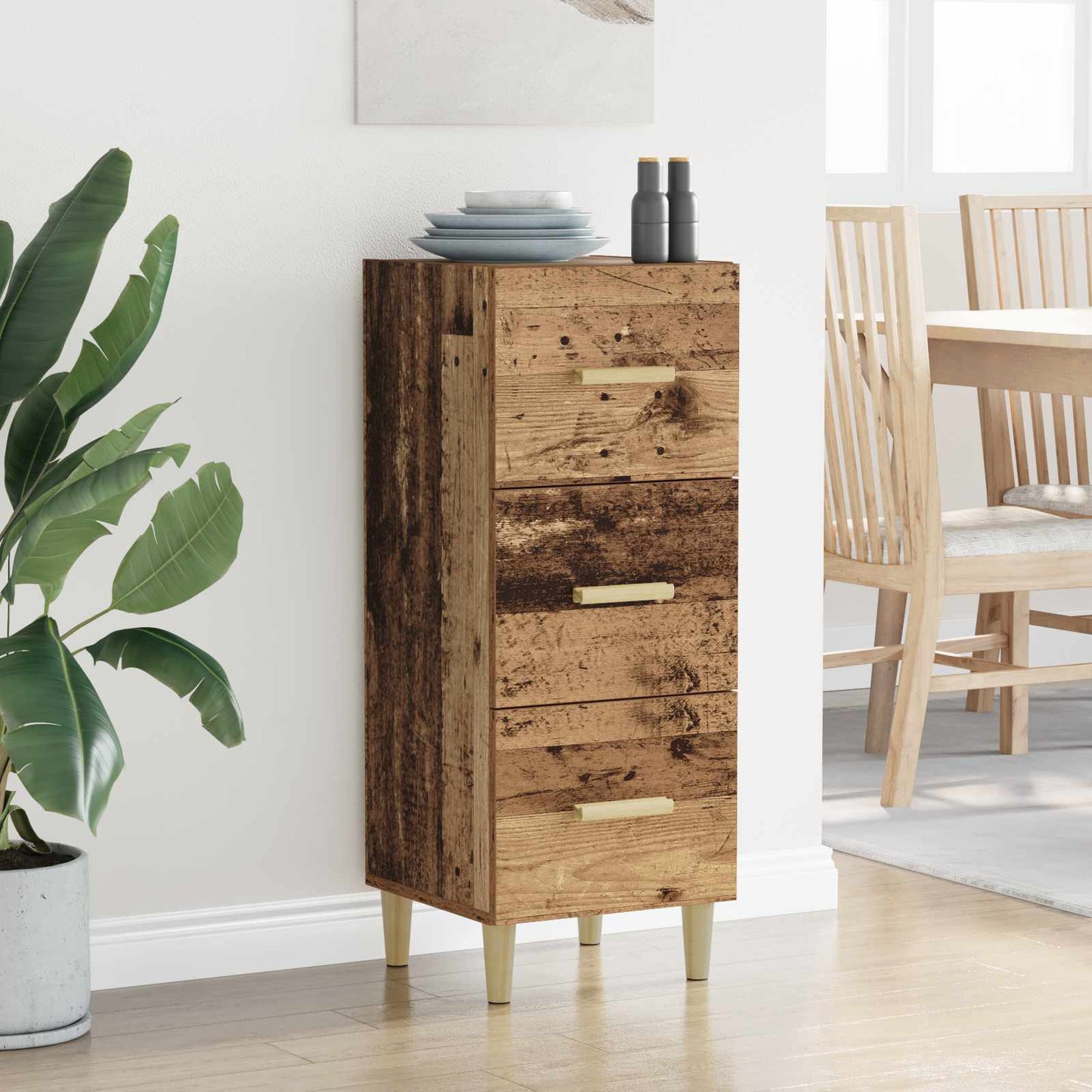 Sideboard Old wood 34.5 x 34 x 90 cm Engineered wood