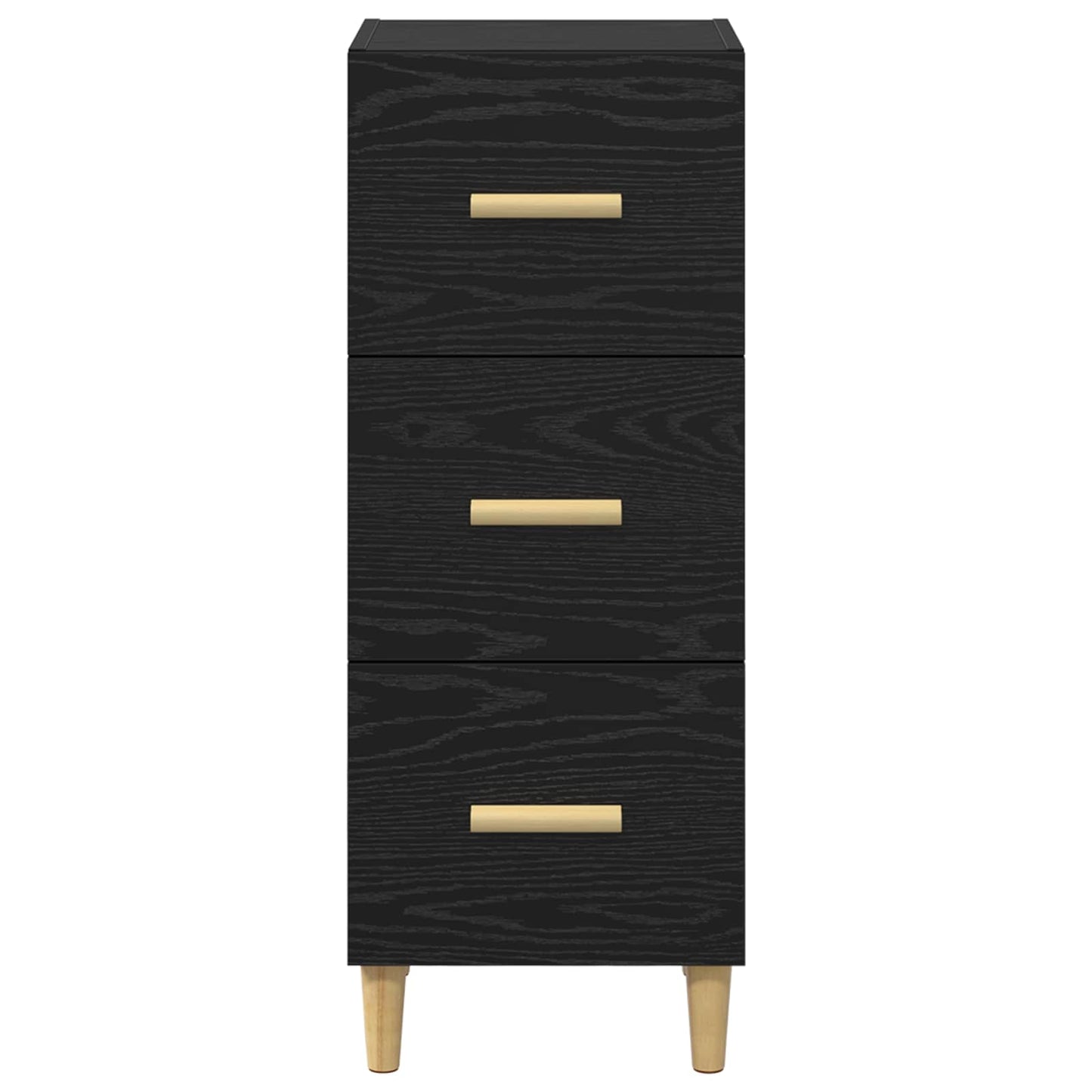 Sideboard Black oak 34.5 x 34 x 90 cm Engineered wood
