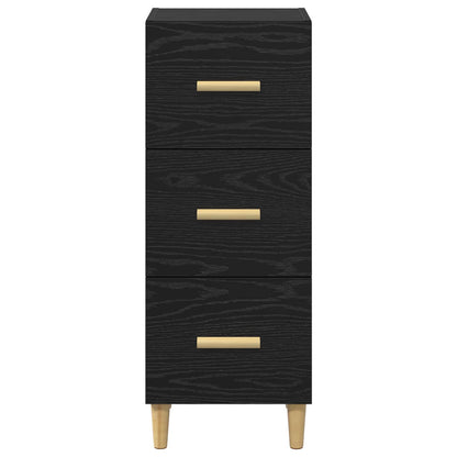Sideboard Black oak 34.5 x 34 x 90 cm Engineered wood