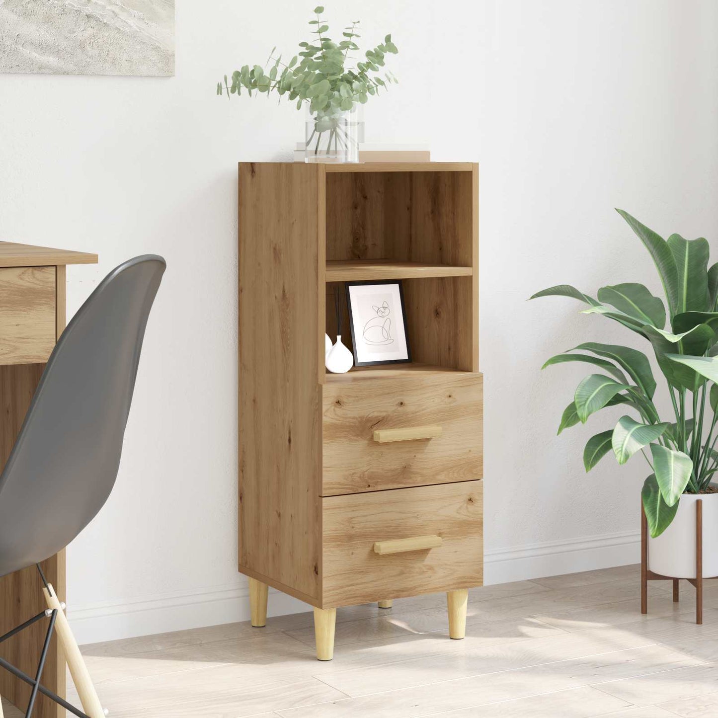 Sideboard Artisan oak 34 x 34.5 x 90 cm Engineered wood