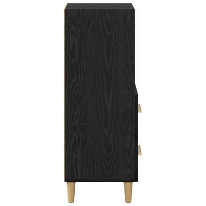 Sideboard Black oak 34 x 34.5 x 90 cm Engineered wood