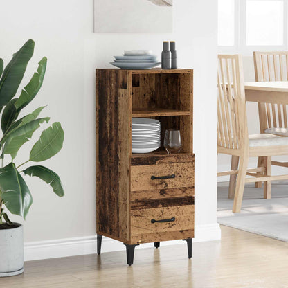 Sideboard Old wood 34 x 34.5 x 90 cm Engineered wood
