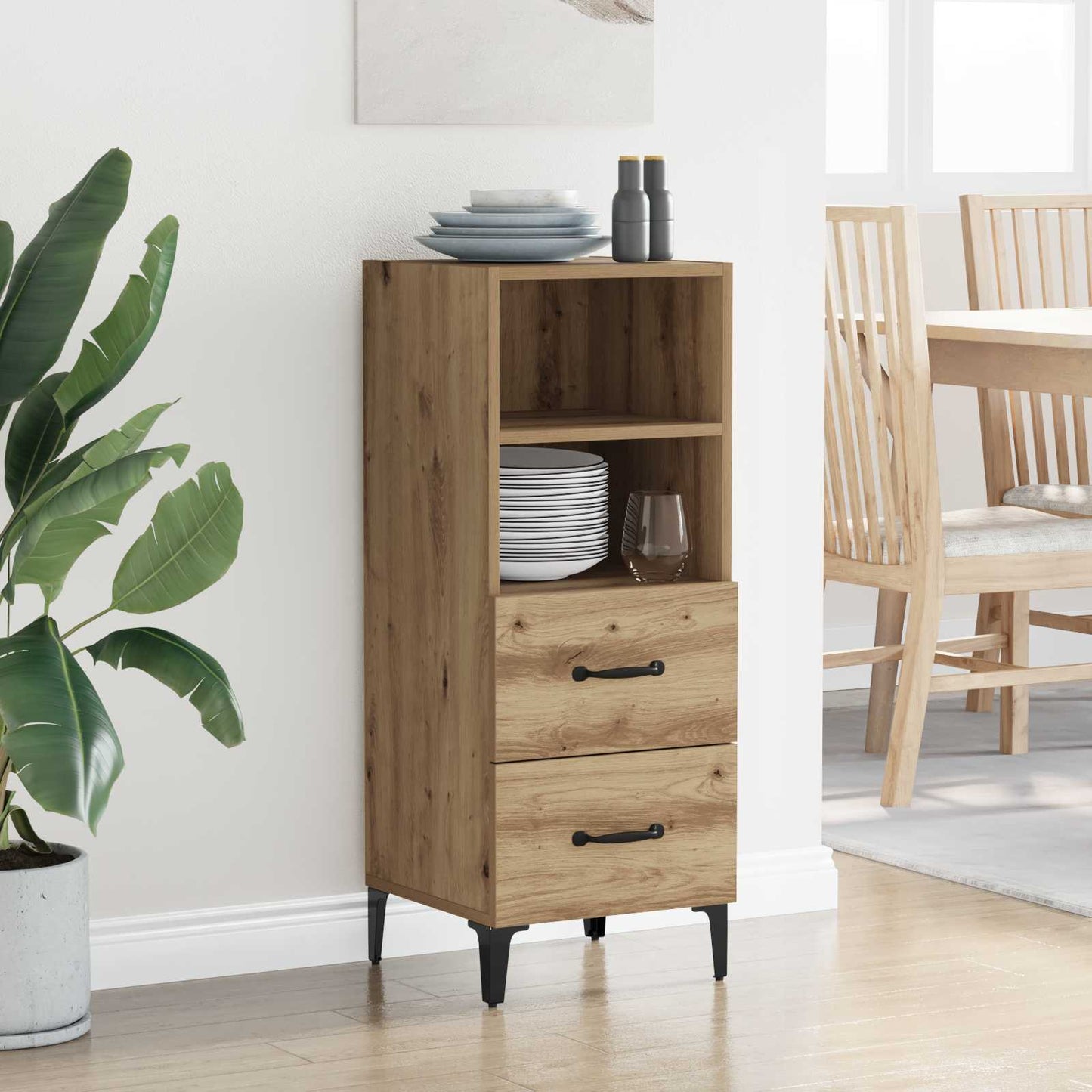 Sideboard Artisan oak 34 x 34.5 x 90 cm Engineered wood