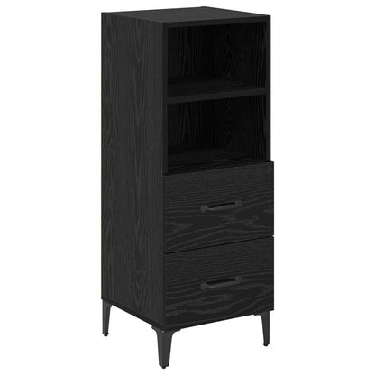 Sideboard Black oak 34 x 34.5 x 90 cm Engineered wood