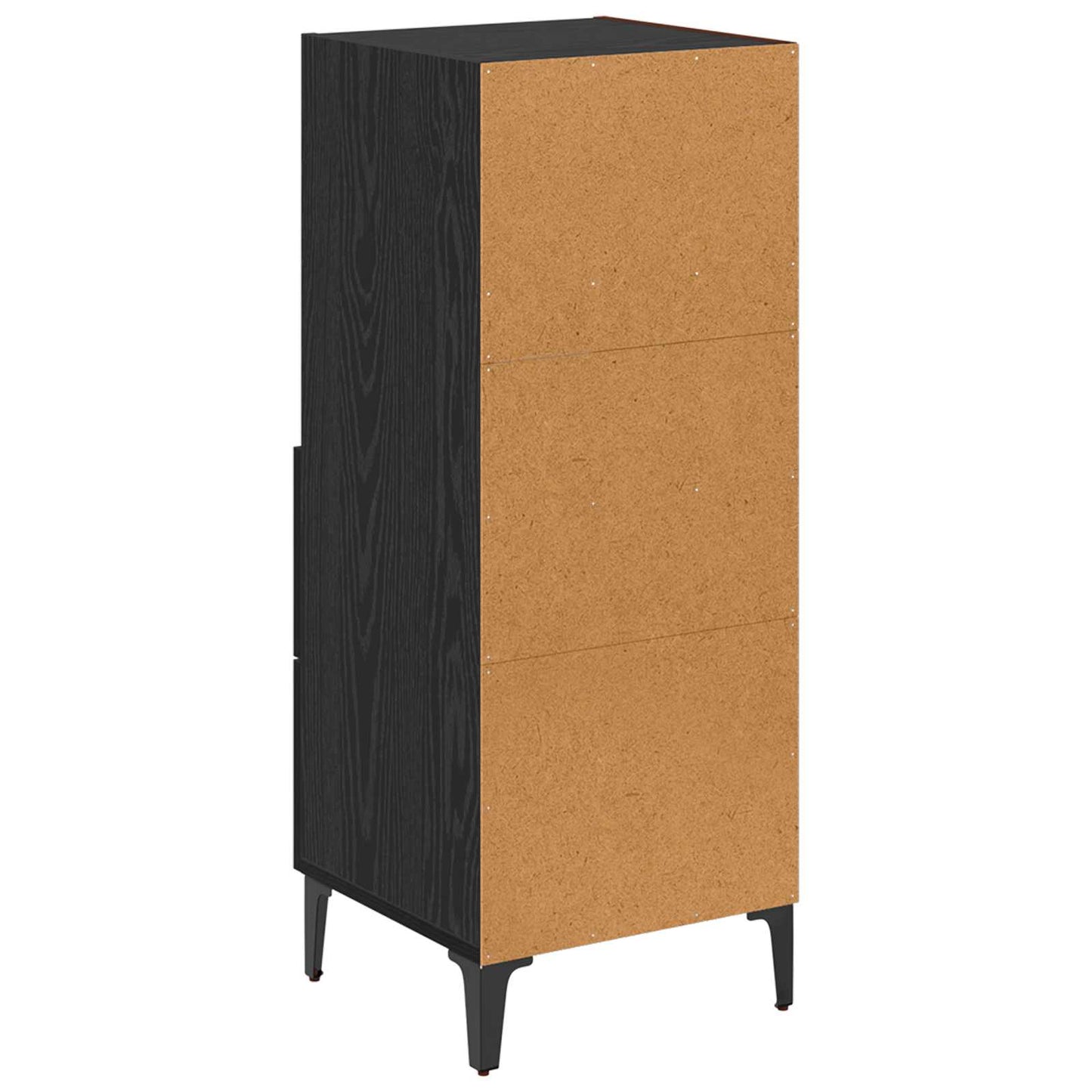 Sideboard Black oak 34 x 34.5 x 90 cm Engineered wood
