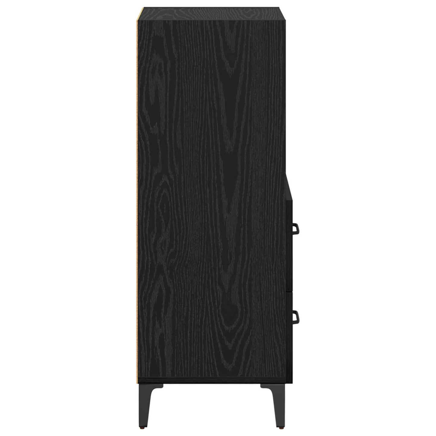 Sideboard Black oak 34 x 34.5 x 90 cm Engineered wood