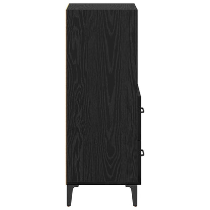 Sideboard Black oak 34 x 34.5 x 90 cm Engineered wood