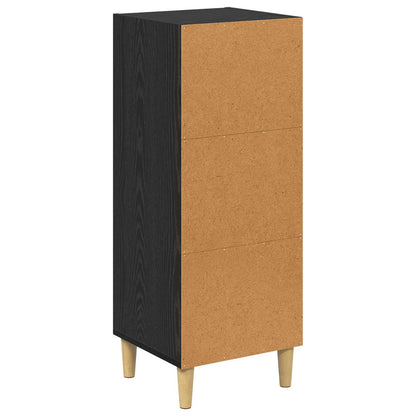 Sideboard Black Oak 34.5 x 32.5 x 90 cm Engineered Wood