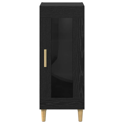 Sideboard Black Oak 34.5 x 32.5 x 90 cm Engineered Wood