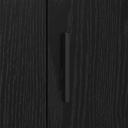 Sideboard Black Oak 40 x 33 x 70 cm Engineered wood
