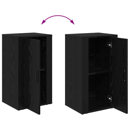 Sideboard Black Oak 40 x 33 x 70 cm Engineered wood