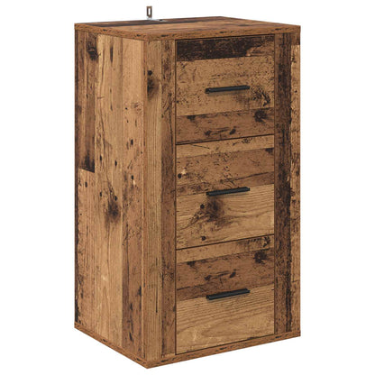 Sideboard with Drawer Old Wood 40 x 33 x 70 cm Engineered wood