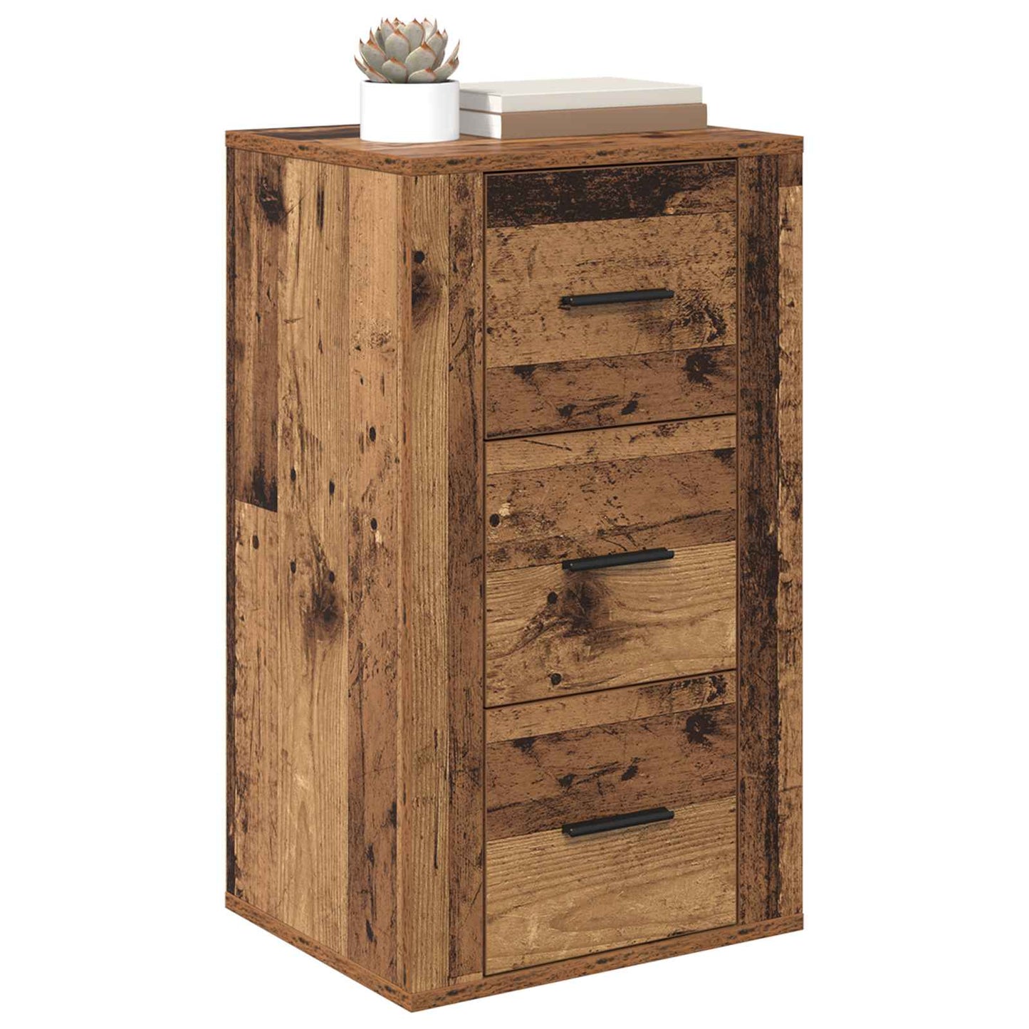 Sideboard with Drawer Old Wood 40 x 33 x 70 cm Engineered wood