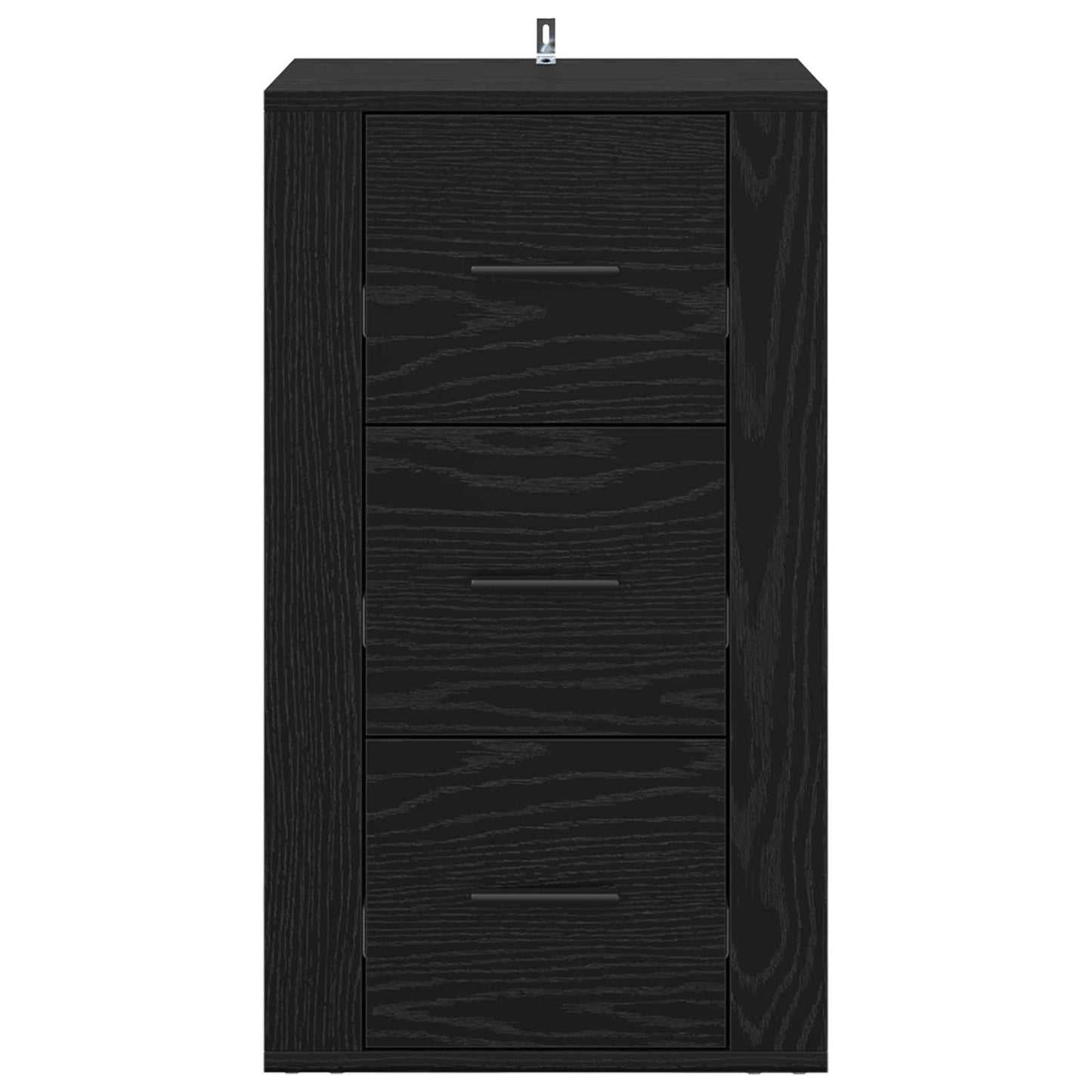 Sideboard with Drawer Black Oak 40 x 33 x 70 cm Engineered wood