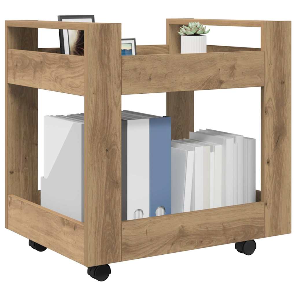 Desk Trolley Artisan Oak 60 x 45 x 60 cm Engineered Wood