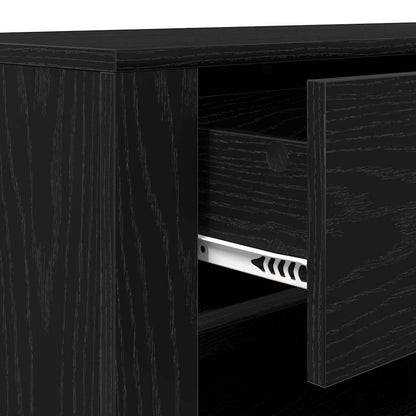 TV Cabinet Black Oak 100 x 35 x 40 cm Engineered Wood