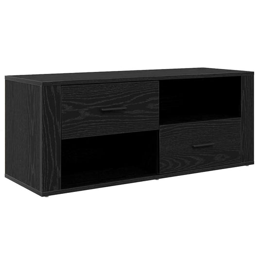 TV Cabinet 100 x 35 x 40 cm Black Oak Engineered Wood