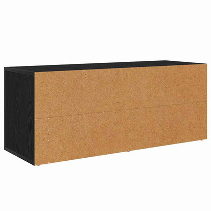 TV Cabinet 100 x 35 x 40 cm Black Oak Engineered Wood
