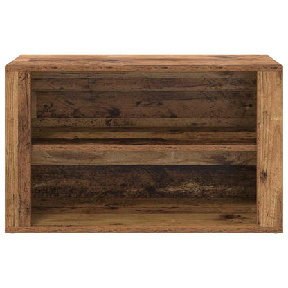 Shoe Rack with Shelf Old wood 75 x 35 x 45 cm Engineered wood