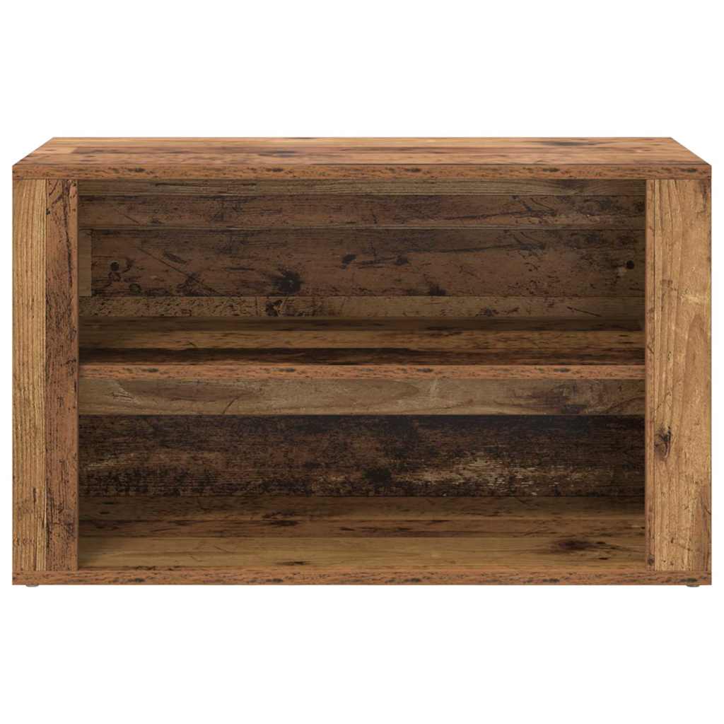 Shoe Rack with Shelf Old wood 75 x 35 x 45 cm Engineered wood