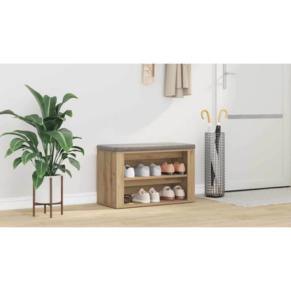 Shoe Rack Artisan oak 75 x 35 x 45 cm Engineered wood