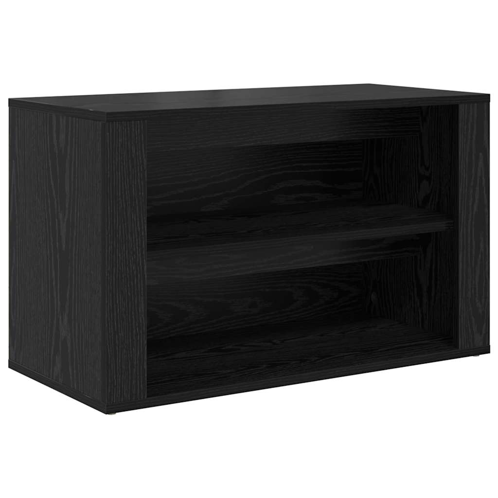 Shoe Rack 75 x 35 x 45 cm Engineered Wood Black oak