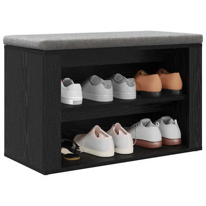 Shoe Rack 75 x 35 x 45 cm Engineered Wood Black oak