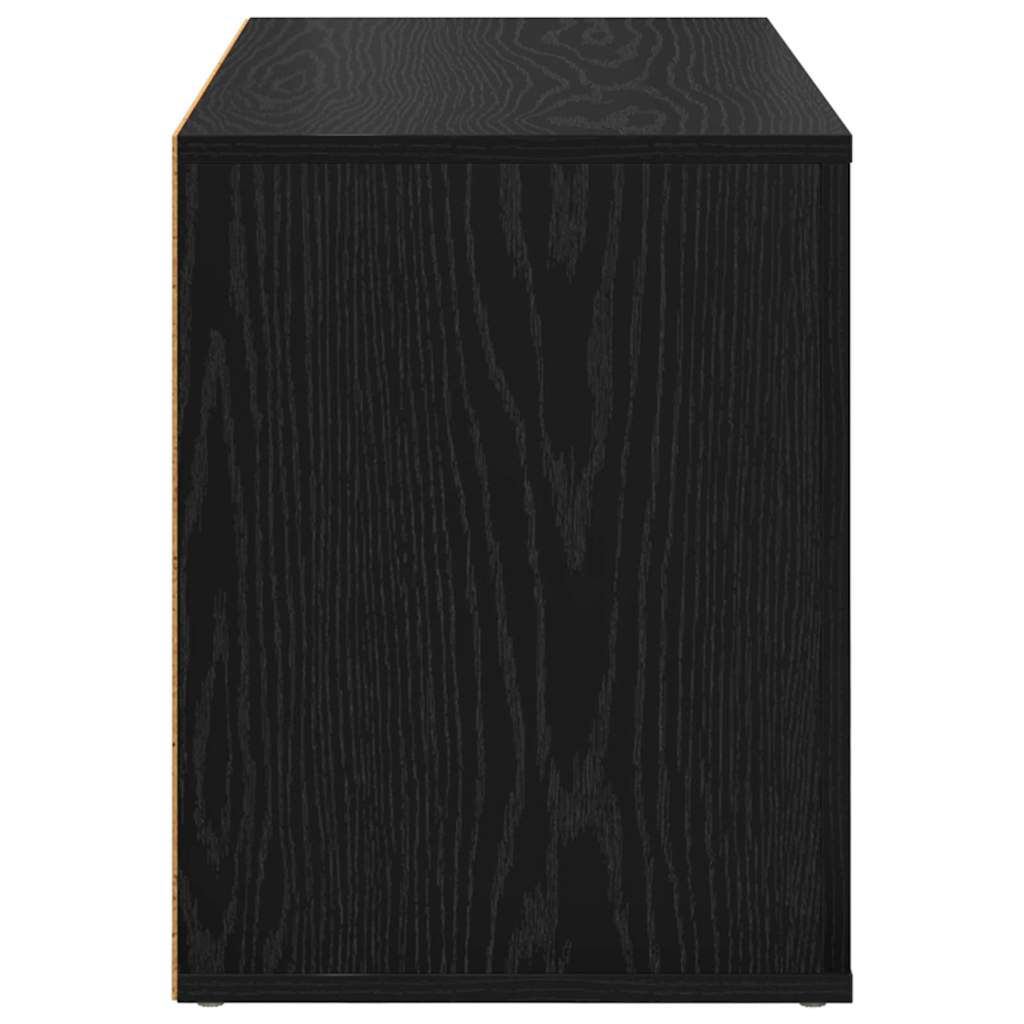 Shoe Rack 75 x 35 x 45 cm Engineered Wood Black oak