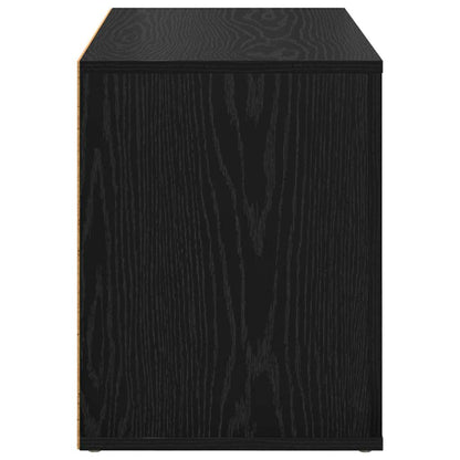 Shoe Rack 75 x 35 x 45 cm Engineered Wood Black oak