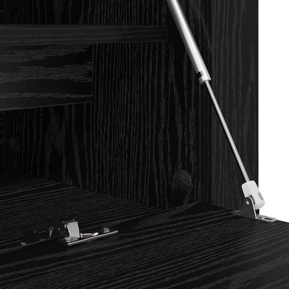 Shoe Cabinet Black oak 100 x 35 x 38 cm Engineered wood
