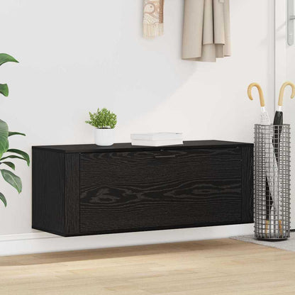 Shoe Cabinet Black oak 100 x 35 x 38 cm Engineered wood