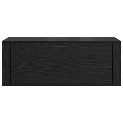 Shoe Cabinet Black oak 100 x 35 x 38 cm Engineered wood
