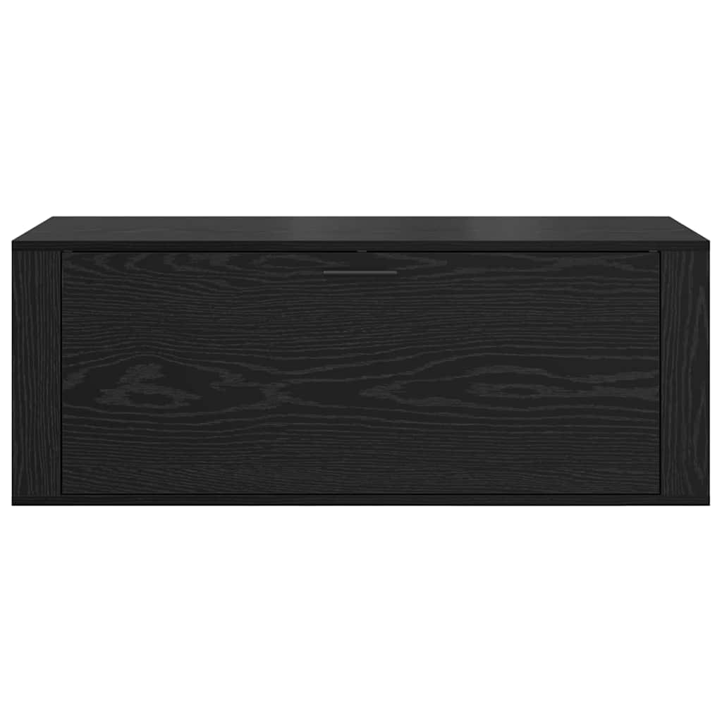 Shoe Cabinet Black oak 100 x 35 x 38 cm Engineered wood