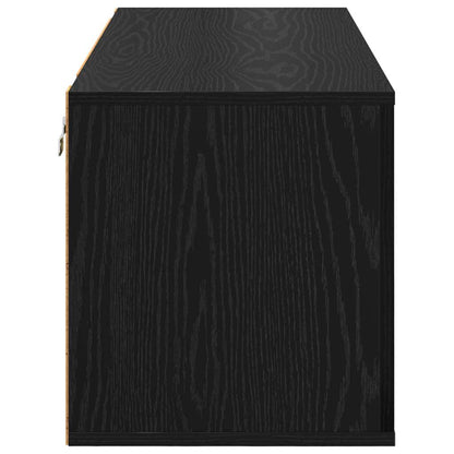 Shoe Cabinet Black oak 100 x 35 x 38 cm Engineered wood
