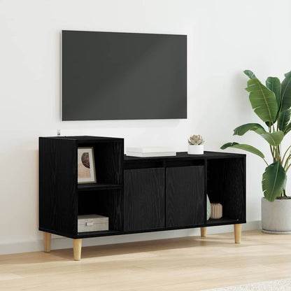 TV Cabinet Black Oak 100 x 35 x 55 cm Engineered Wood