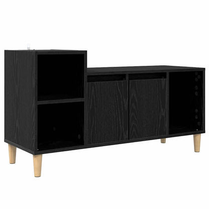 TV Cabinet Black Oak 100 x 35 x 55 cm Engineered Wood