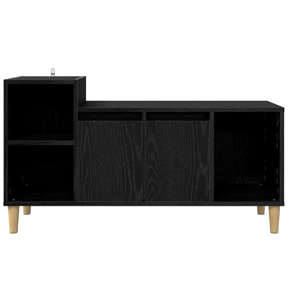 TV Cabinet Black Oak 100 x 35 x 55 cm Engineered Wood