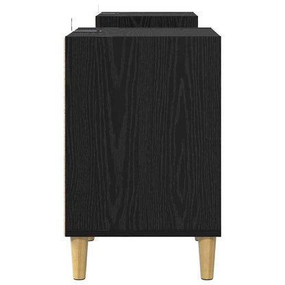 TV Cabinet 160 x 35 x 55 cm Black Oak Engineered Wood