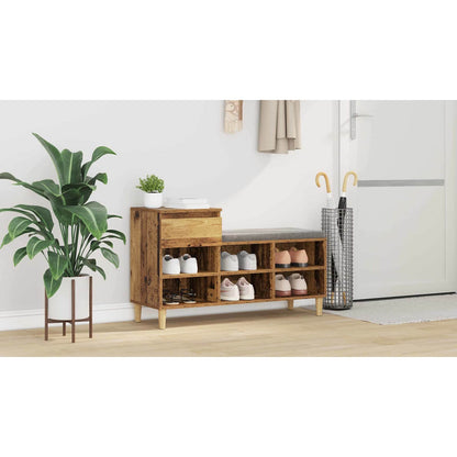 Shoe Cabinet Old Wood 102 x 36 x 60 cm Engineered Wood
