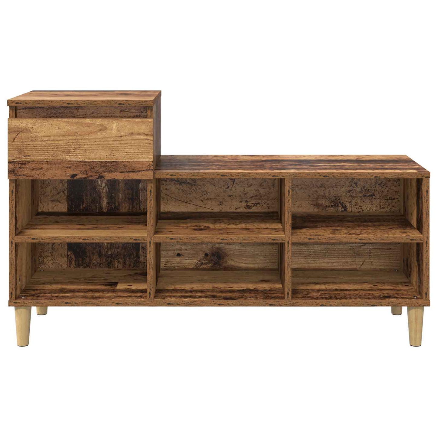 Shoe Cabinet 102 x 36 x 60 cm Engineered Wood Old Wood