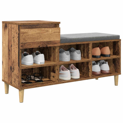 Shoe Cabinet 102 x 36 x 60 cm Engineered Wood Old Wood