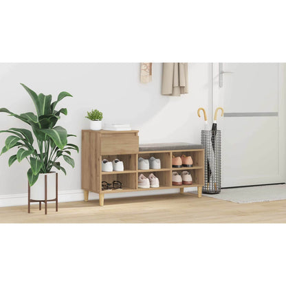 Shoe Cabinet Artisan Oak 102 x 36 x 60 cm Engineered Wood